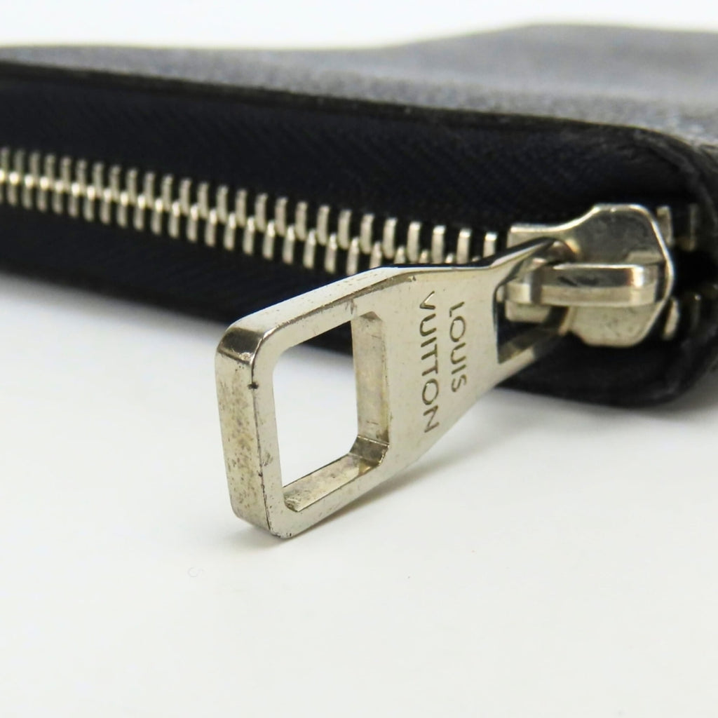 Louis Vuitton Black Gray Damier Graphite Leather Long Wallet