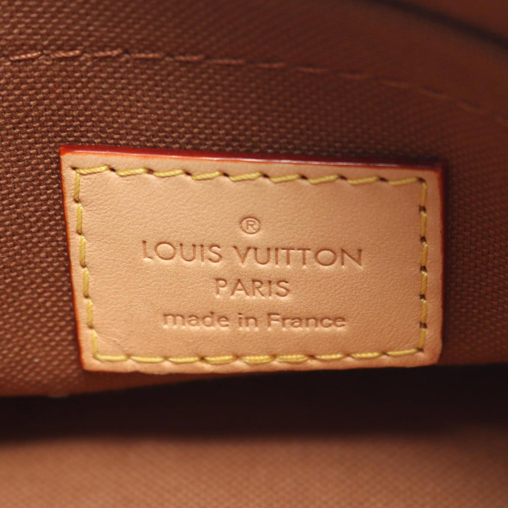 Louis Vuitton Brown Pink Rose Clair Coated Canvas Leather Pochette Shoulder Bag