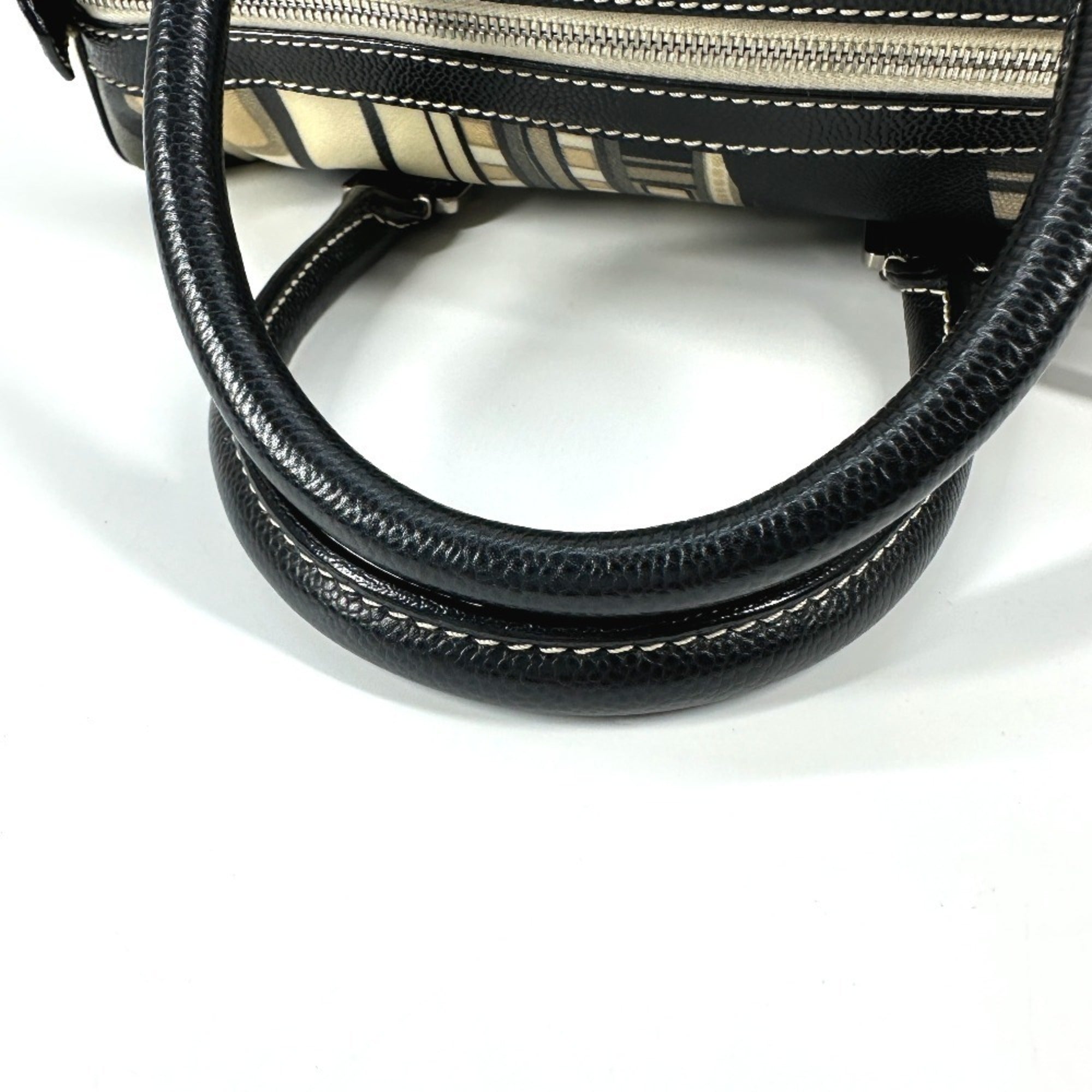 Chanel Black Yellow Pvc Boston Bag Handbag