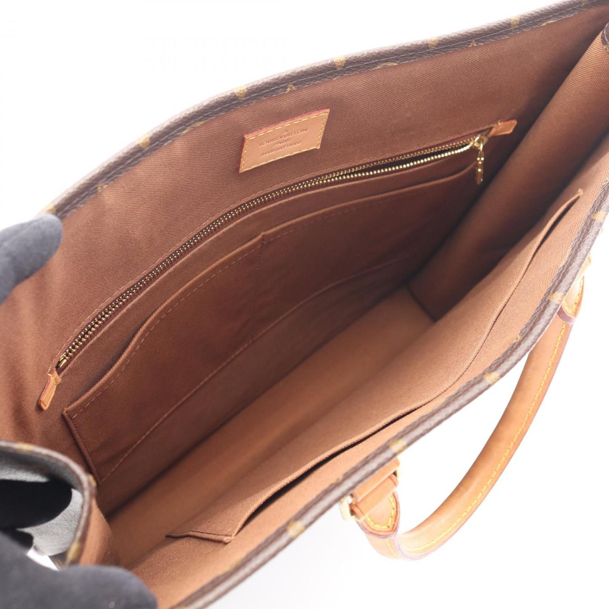 Louis Vuitton Brown Coated Canvas Pvc Monogram Leather Tote Bag