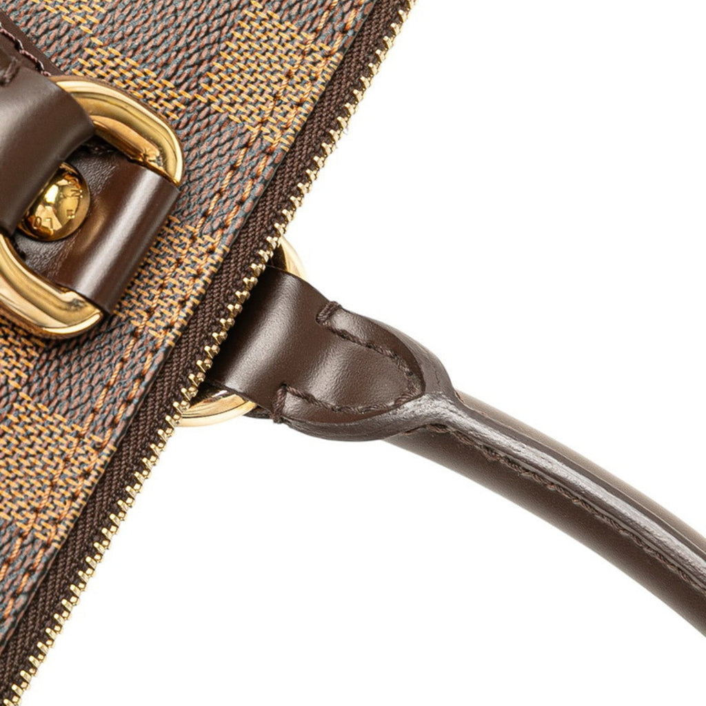 Louis Vuitton Damier Brown Pvc Leather Handbag Tote Bag