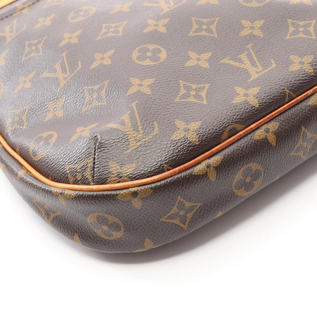 Louis Vuitton Brown Monogram Coated Canvas Leather Shoulder Bag
