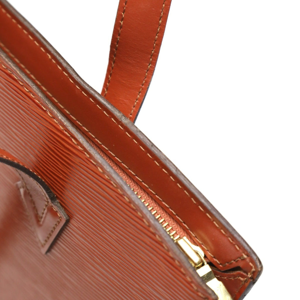 Louis Vuitton Brown Epi Leather Handbag Tote Bag