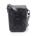 Louis Vuitton Black Coated Canvas Leather Shoulder Bag