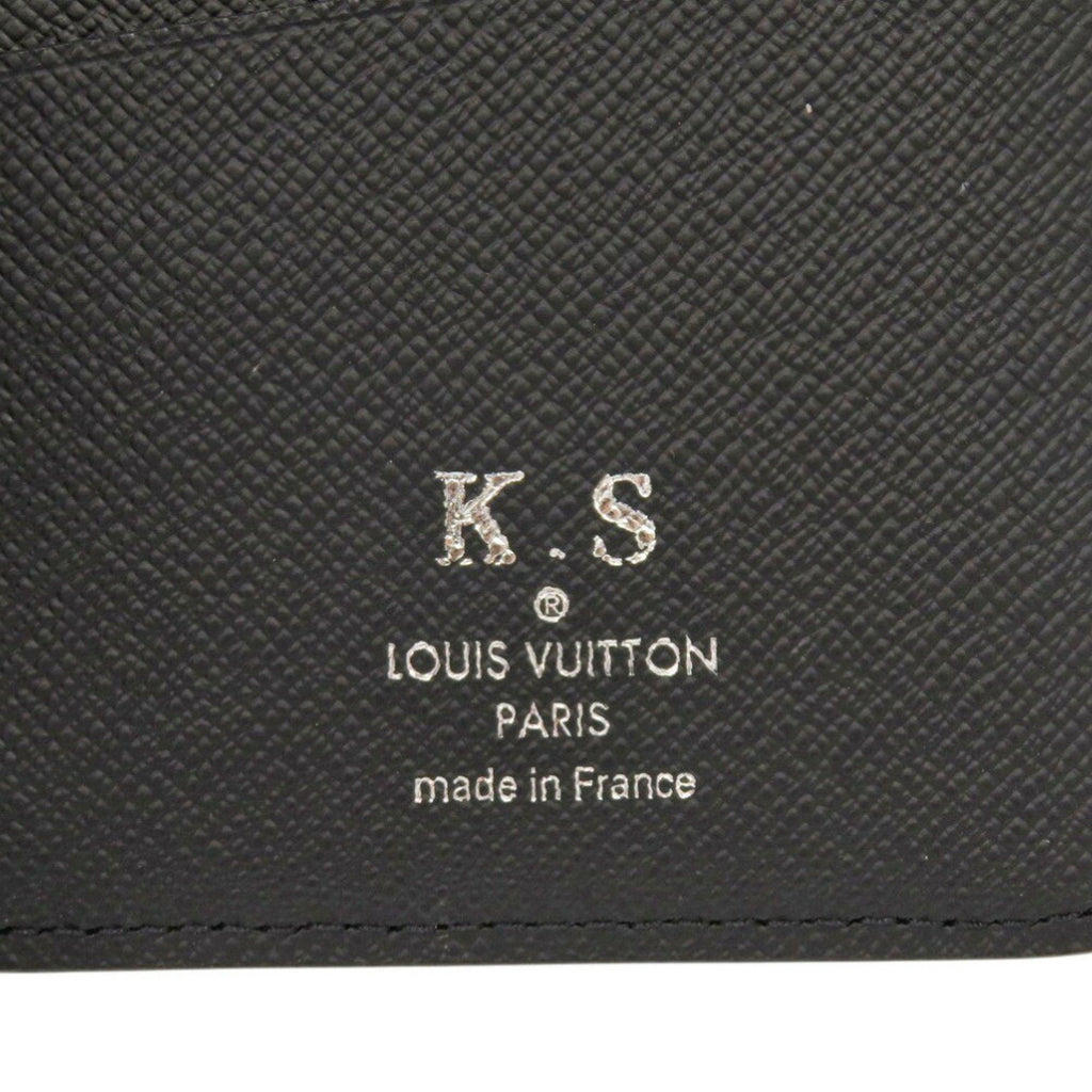 Louis Vuitton Noir Taiga Leather Long Wallet