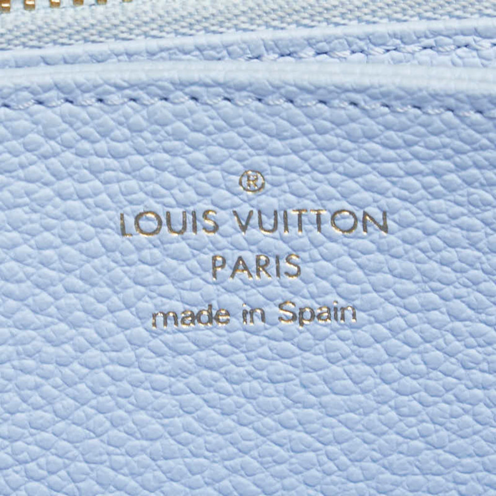 Louis Vuitton Blue White Leather Long Wallet