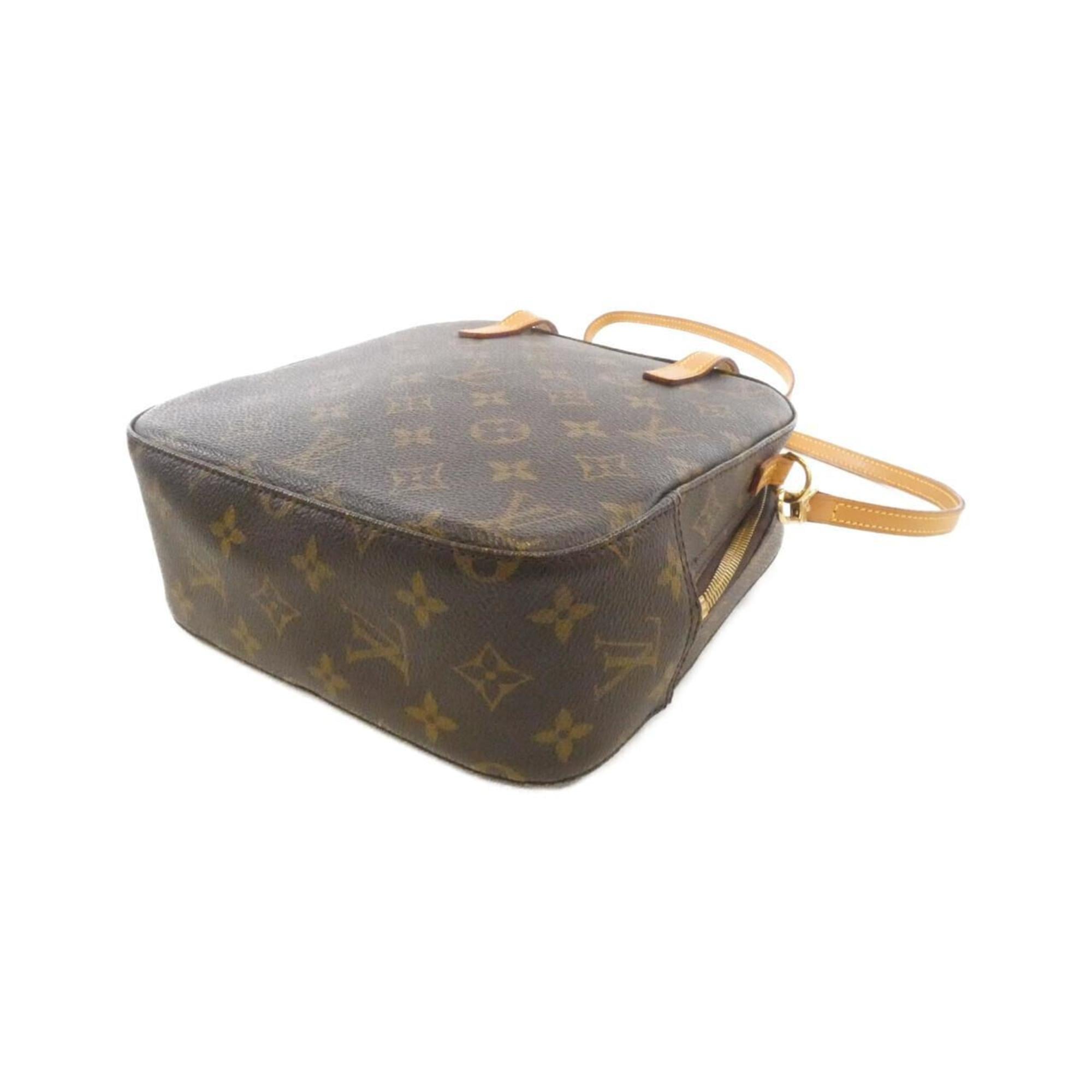 Louis Vuitton Brown Coated Canvas Handbag