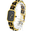 Chanel Premiere Rock Quartz Watch Plated Metal And Leather Watch