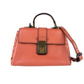 Bottega Veneta Coral Pink Leather Shoulder Bag