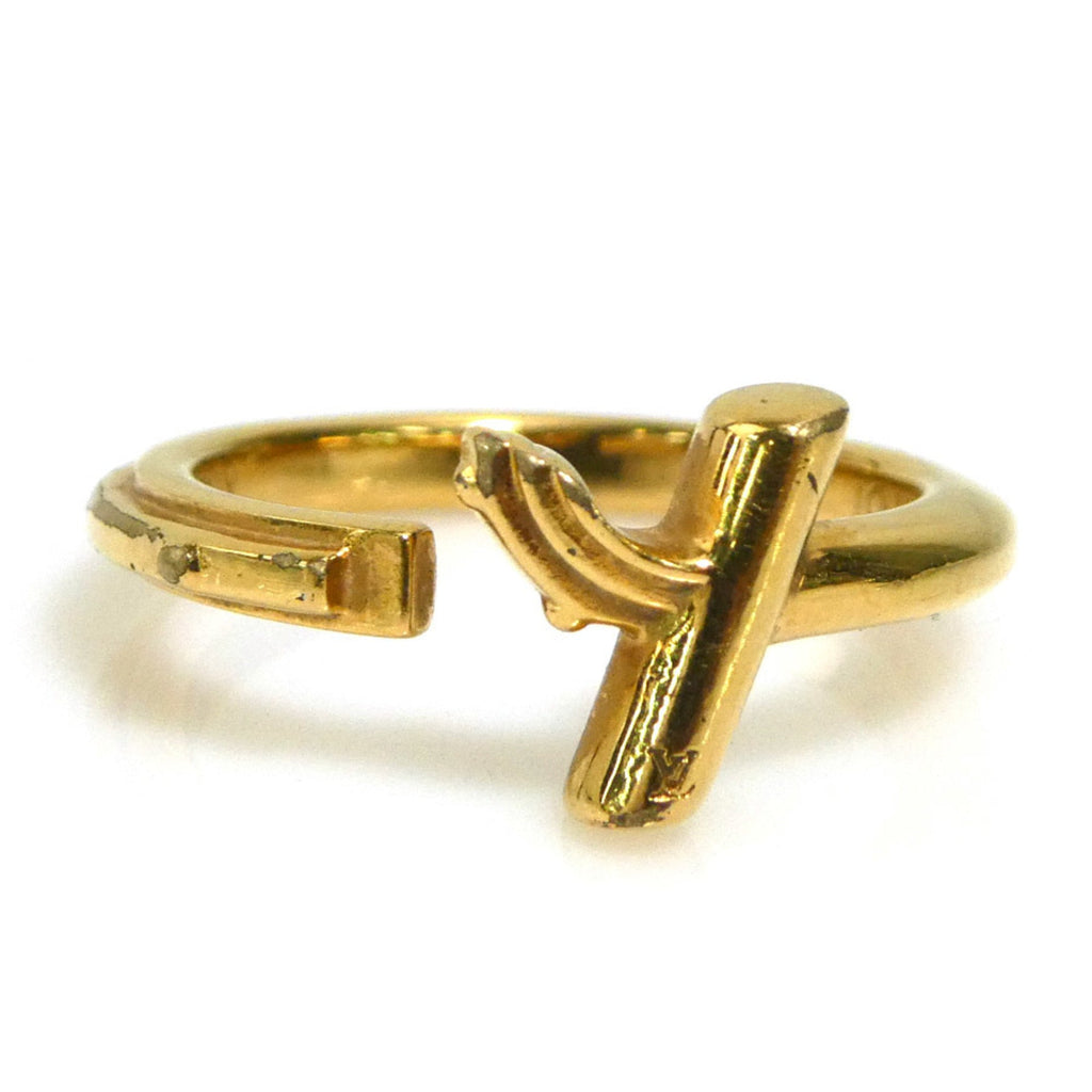 Louis Vuitton Gold Metal Band Ring