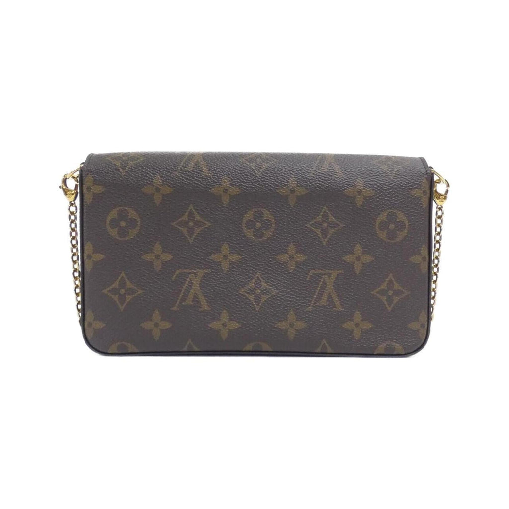 Louis Vuitton Monogram Marron Coated Canvas Pochette Shoulder Bag