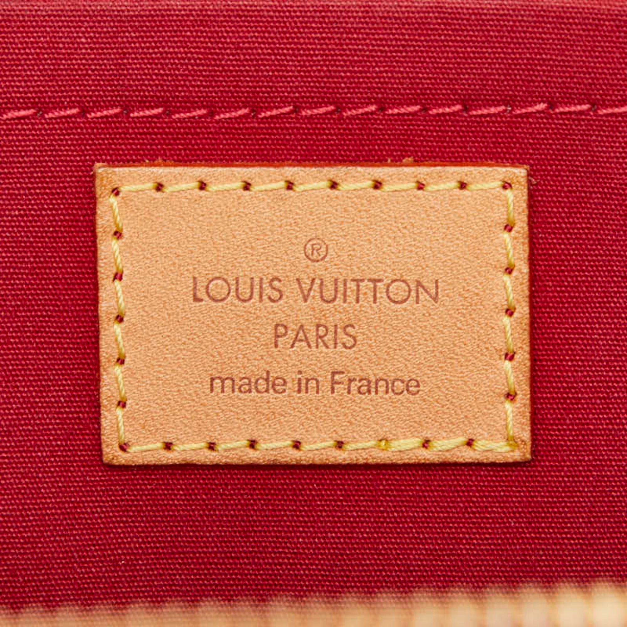 Louis Vuitton Pomme D'amour Red Color Patent Leather Handbag