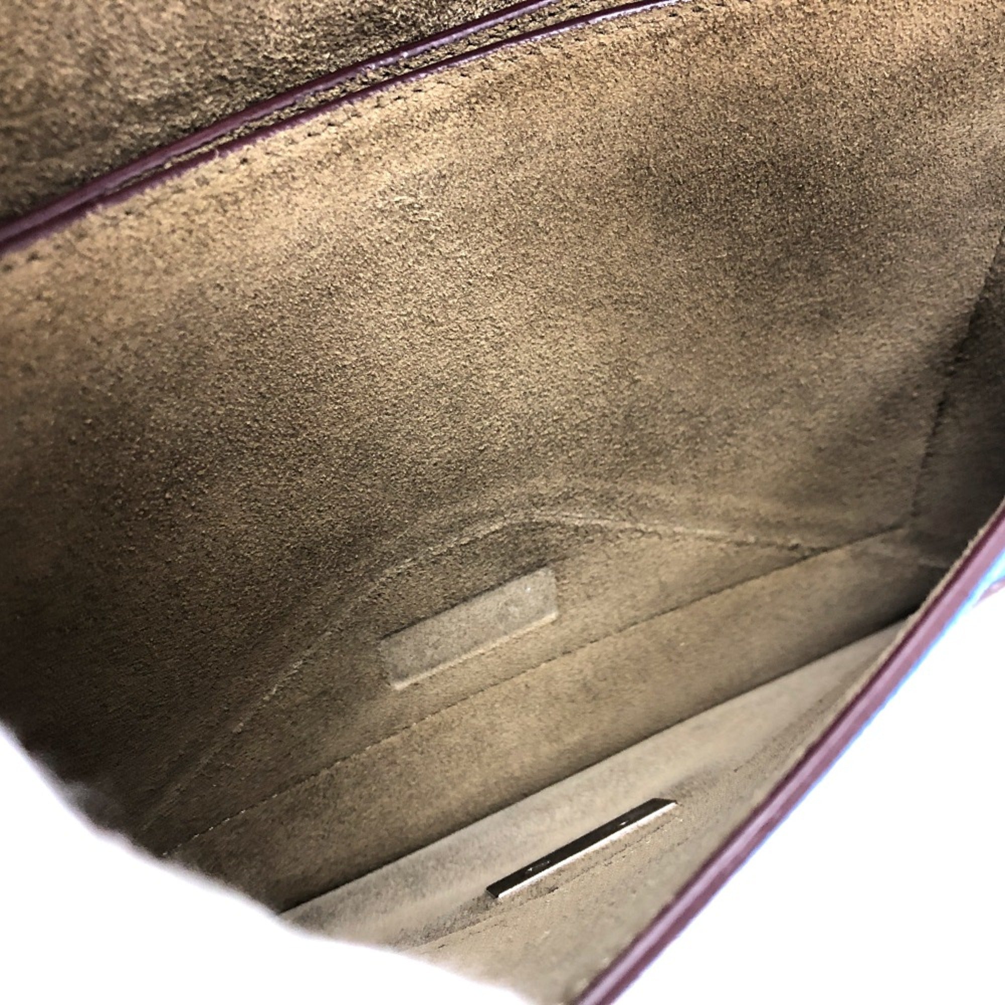 Celine Brown Leather Shoulder Bag