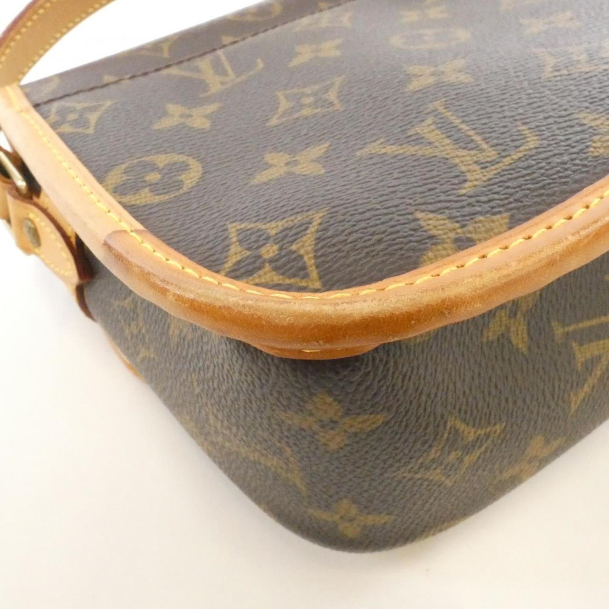 Louis Vuitton Brown Coated Canvas Shoulder Bag