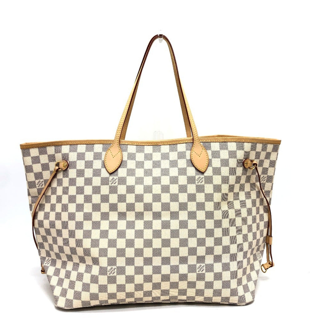 Louis Vuitton Azur White Damier Azur Shoulder Bag Tote Bag