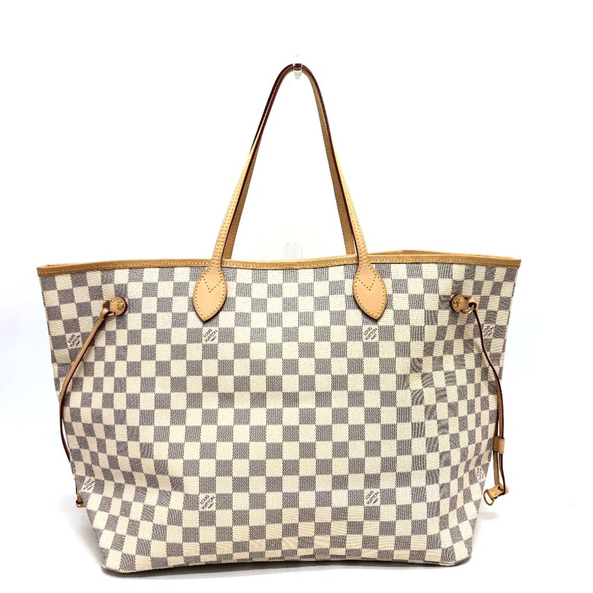 Louis Vuitton Azur White Damier Azur Shoulder Bag Tote Bag