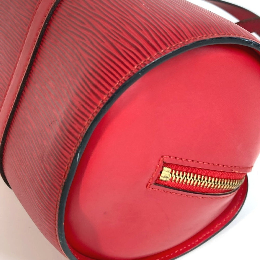 Louis Vuitton Castilian Red Red Color Epi Leather Handbag Shoulder Bag