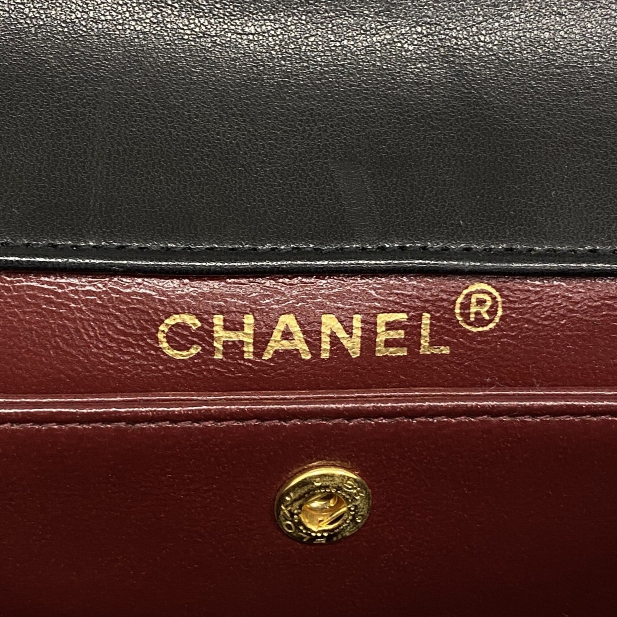 Chanel Black Leather Shoulder Bag