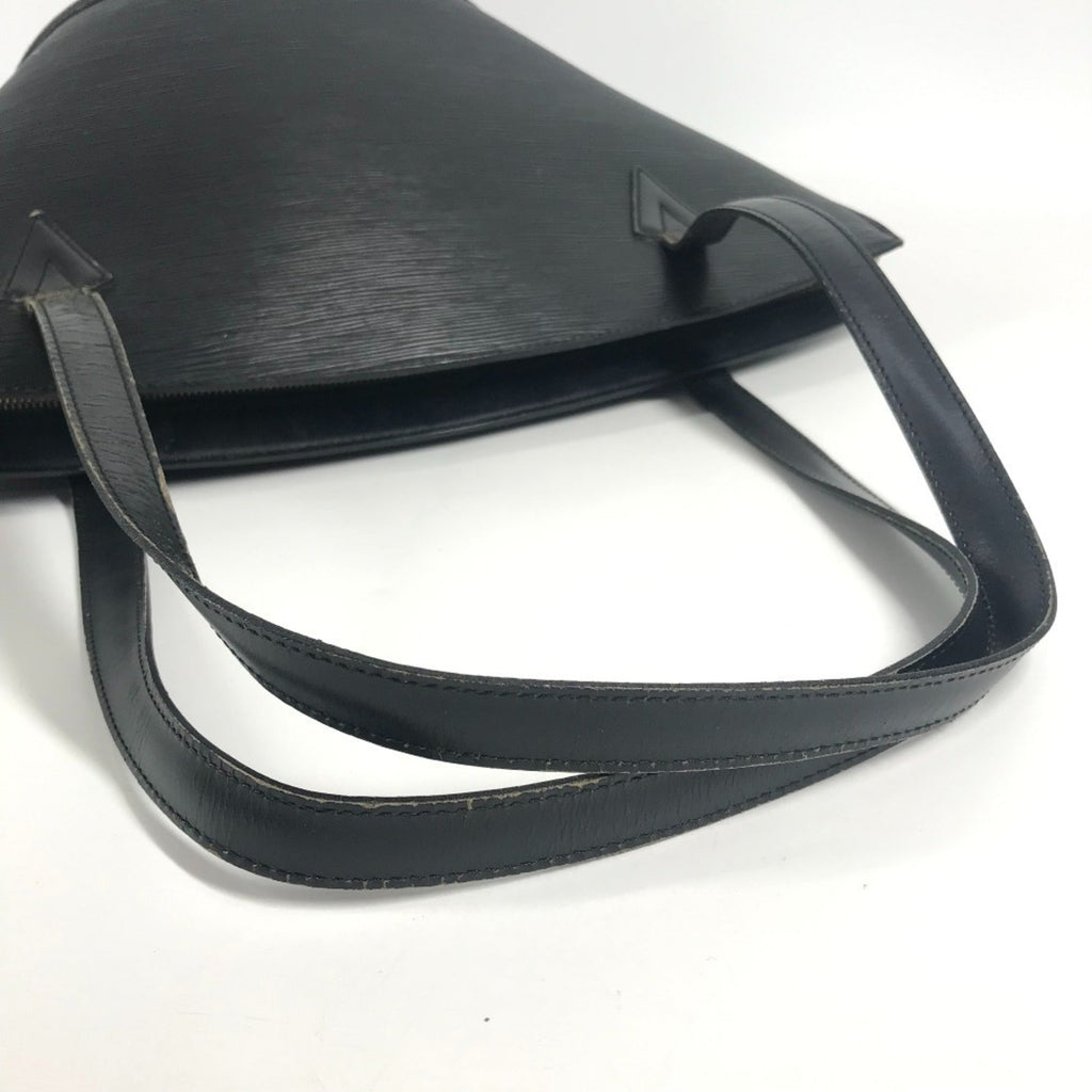 Louis Vuitton Black Noir Epi Leather Shoulder Bag Tote Bag