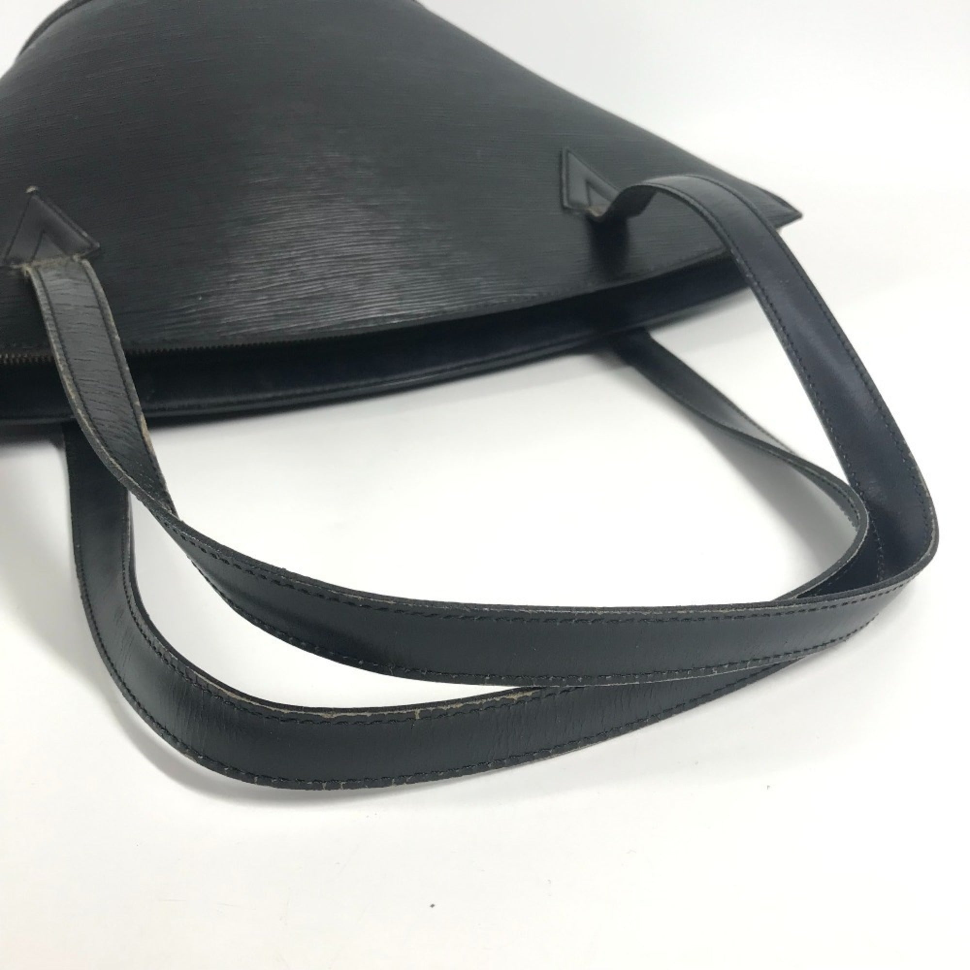 Louis Vuitton Black Noir Epi Leather Shoulder Bag Tote Bag