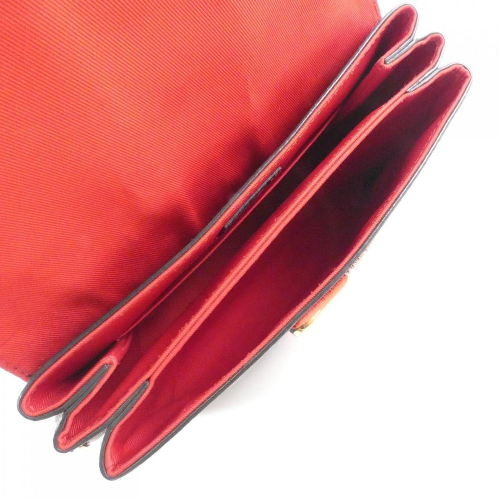 Louis Vuitton Coquelicots Marron Peche Coated Canvas Handbag