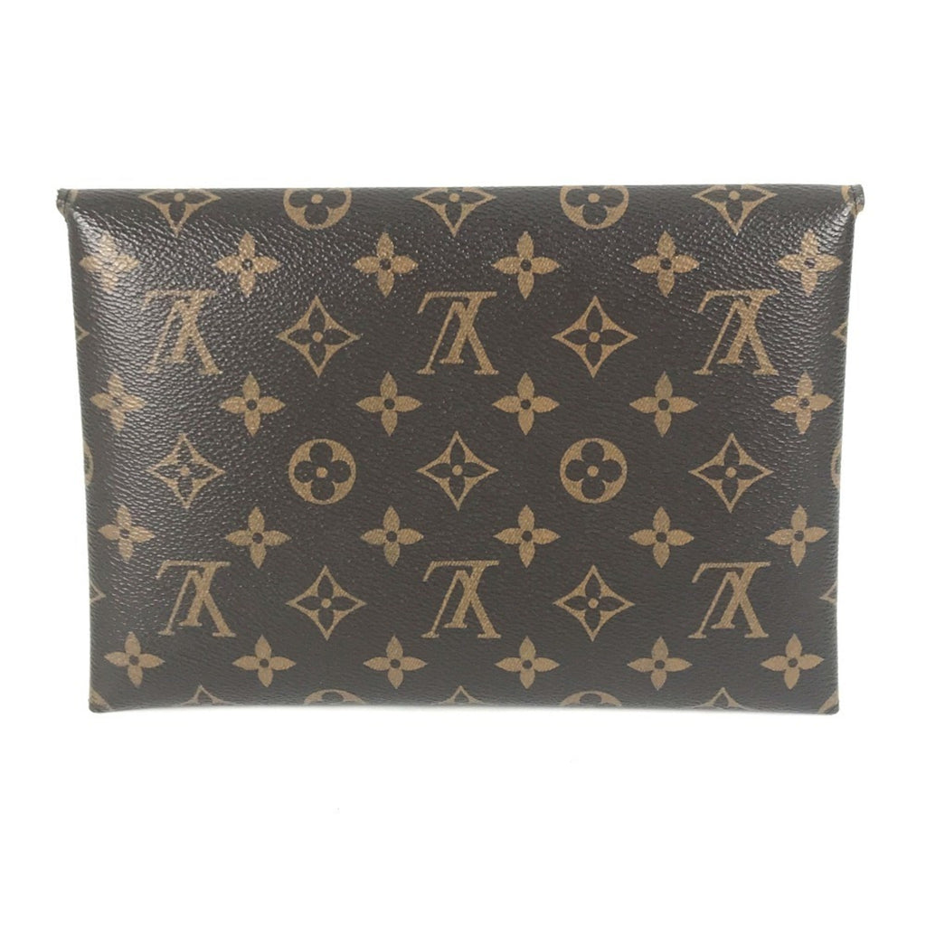 Louis Vuitton Brown Monogram Canvas Clutch Bag Pochette Pouch