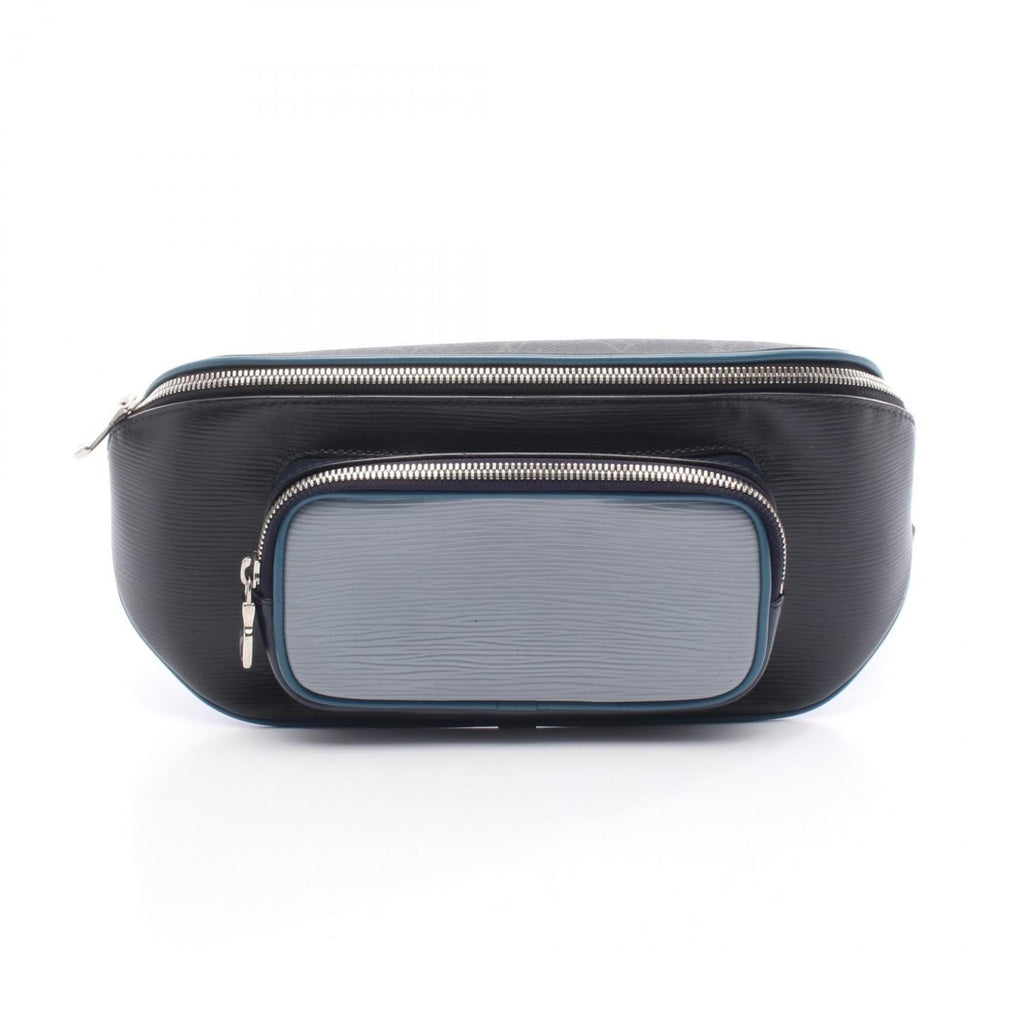 Louis Vuitton Black Blue Navy Epi Leather Pvc Coated Canvas Monogram Eclipse Fanny Pack