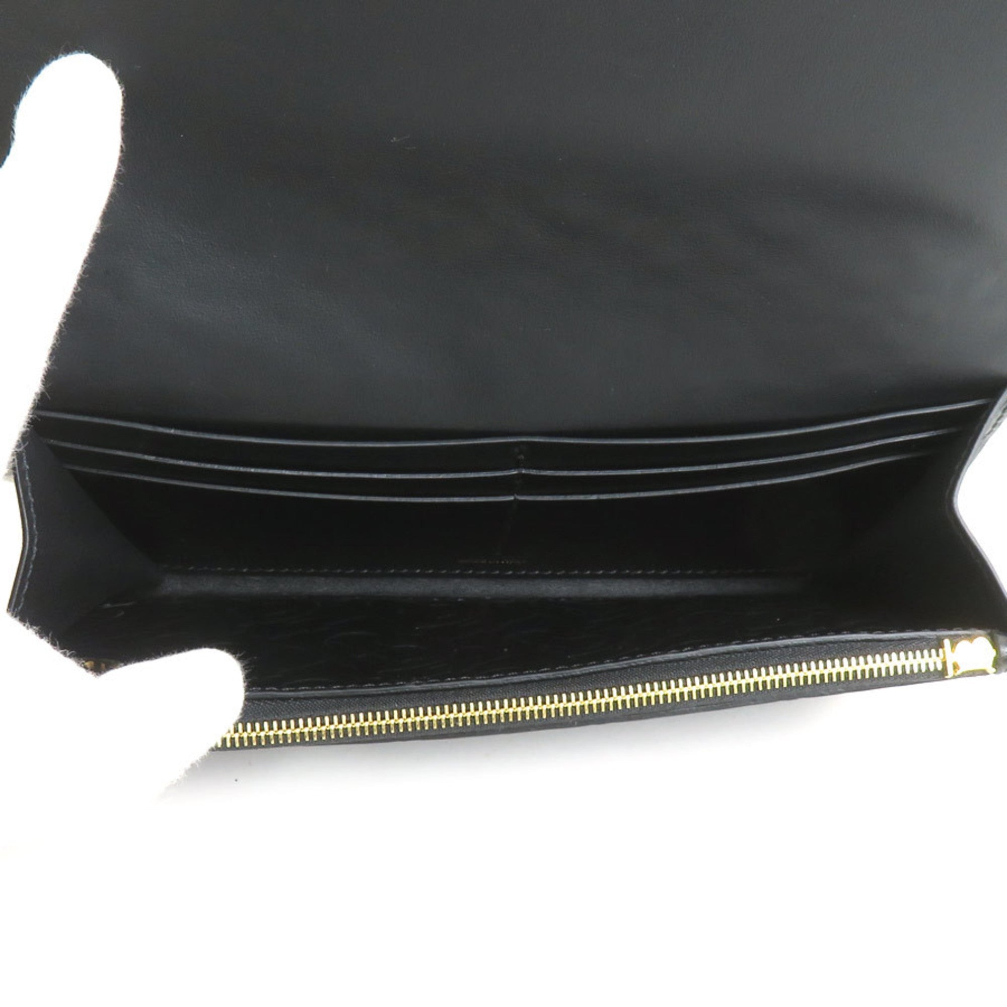 Burberry Black Leather Long Wallet (Bi-Fold)