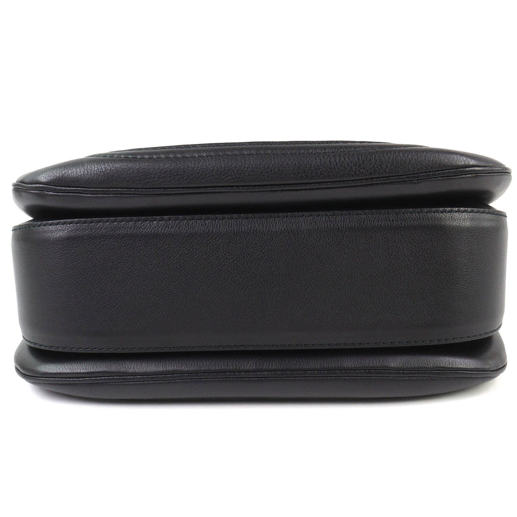Gucci Black Leather Handbag Shoulder Bag (Pre-Owned)