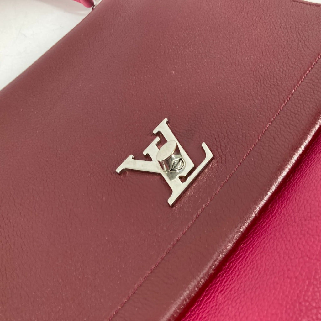 Louis Vuitton Purple Leather Handbag