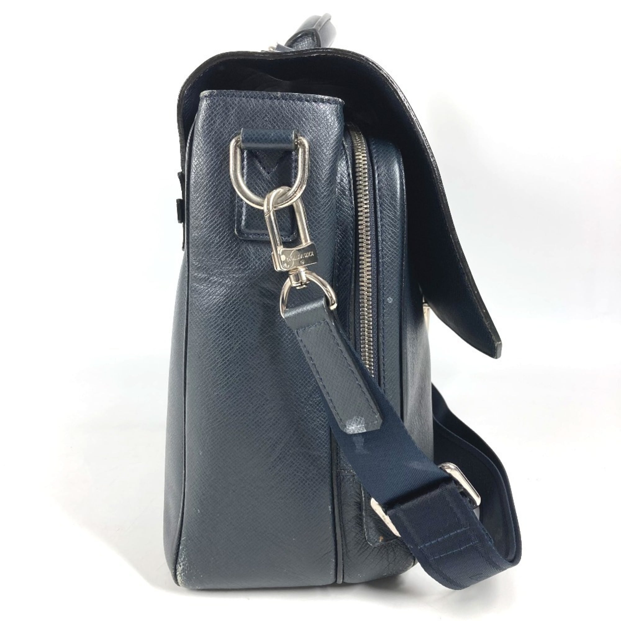 Louis Vuitton Boreal Navy Taiga Leather Handbag Shoulder Bag