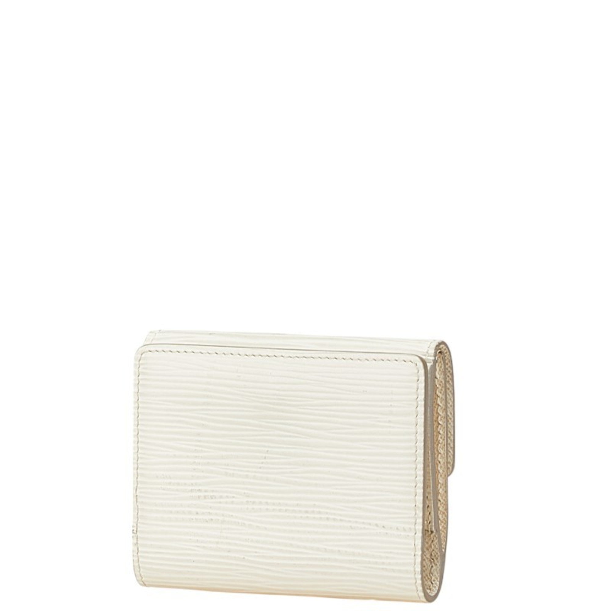 Louis Vuitton Lv Off White White Leather Coin Purse/Coin Case