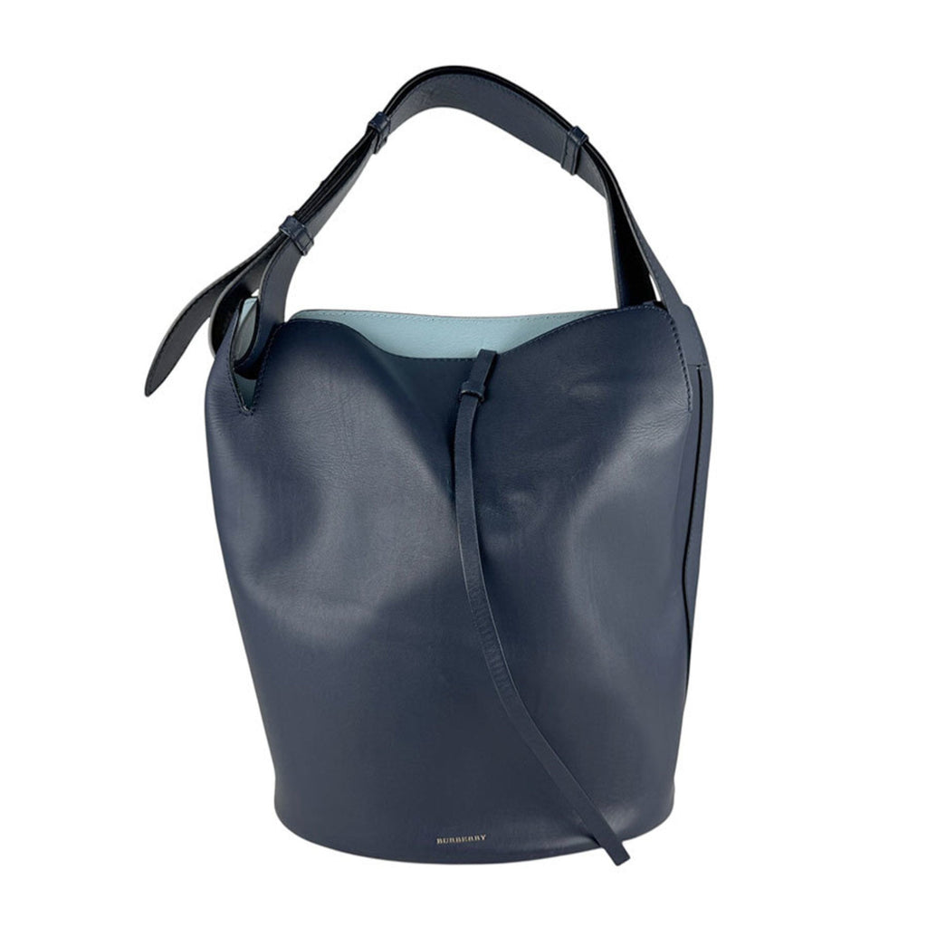 Burberry Navy Leather Shoulder Bag