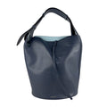 Burberry Navy Leather Shoulder Bag
