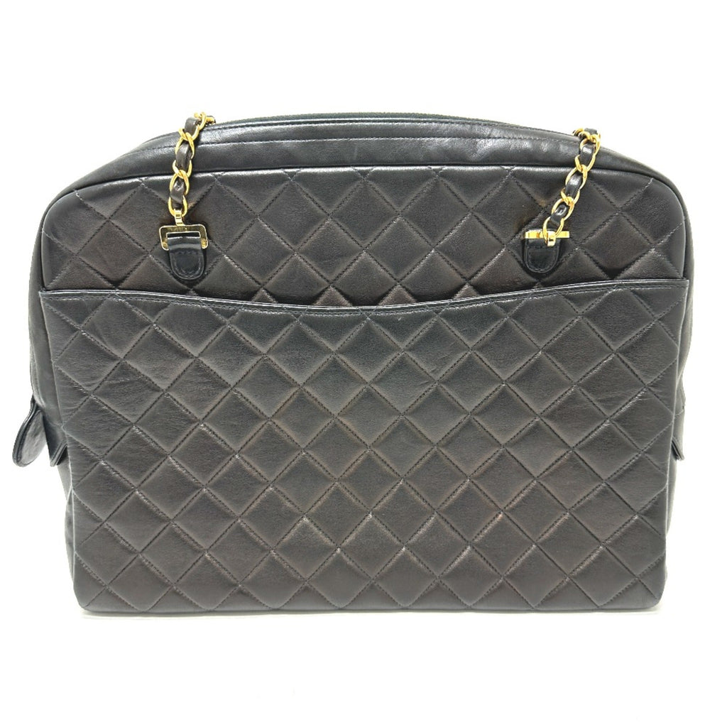 Chanel Black Leather Shoulder Bag