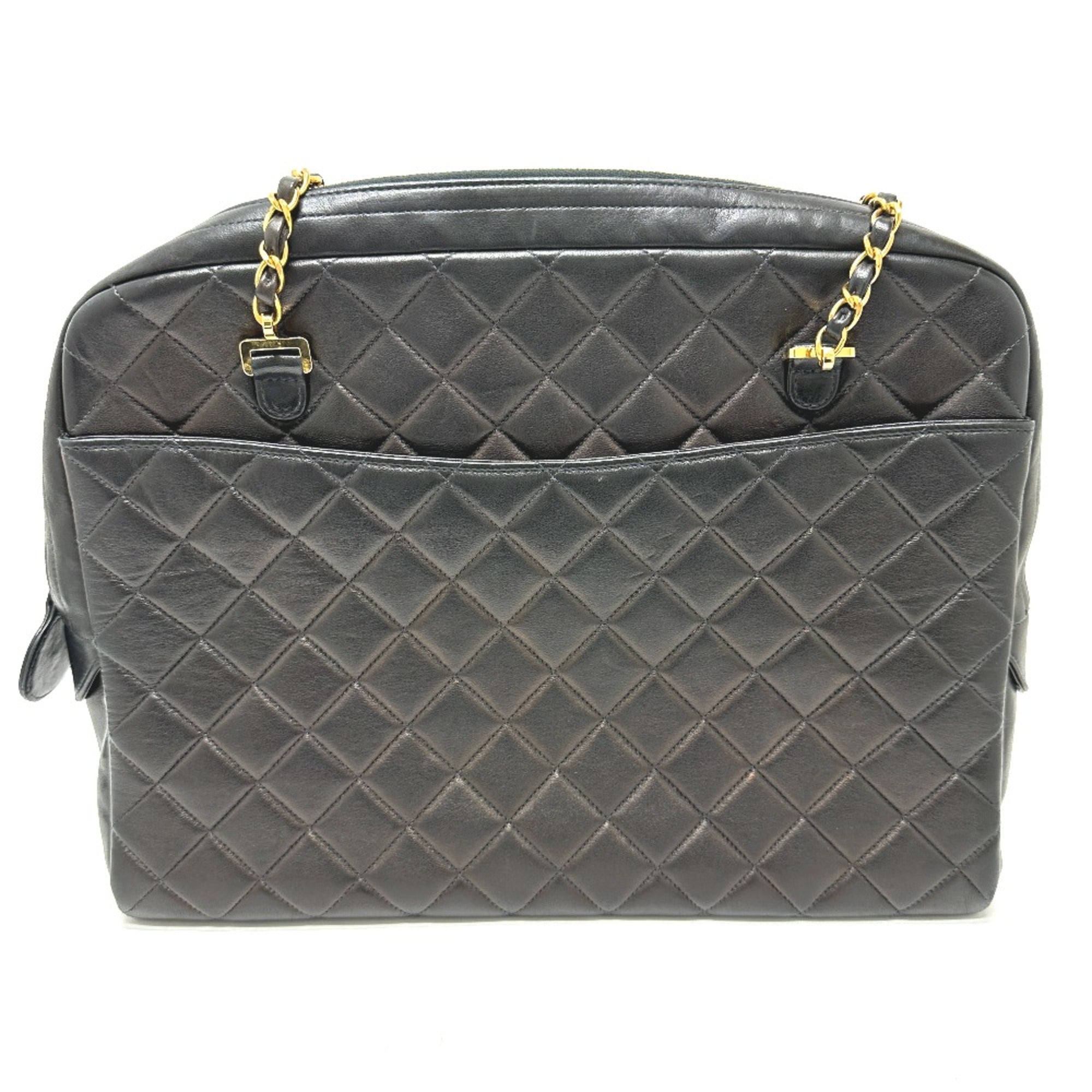 Chanel Black Leather Shoulder Bag