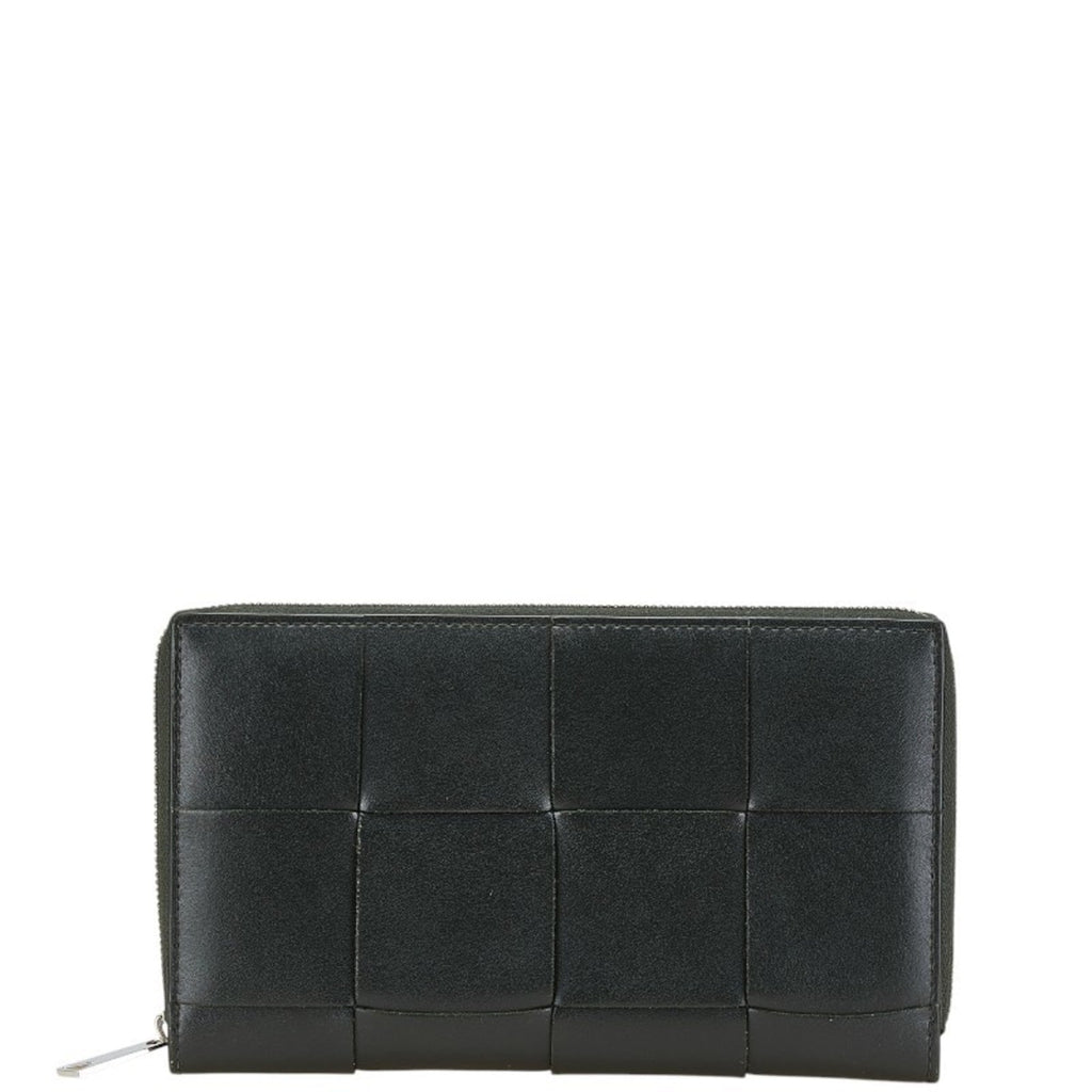 Bottega Veneta Black Orange Leather Coin Purse/Coin Case