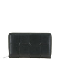 Bottega Veneta Black Orange Leather Coin Purse/Coin Case