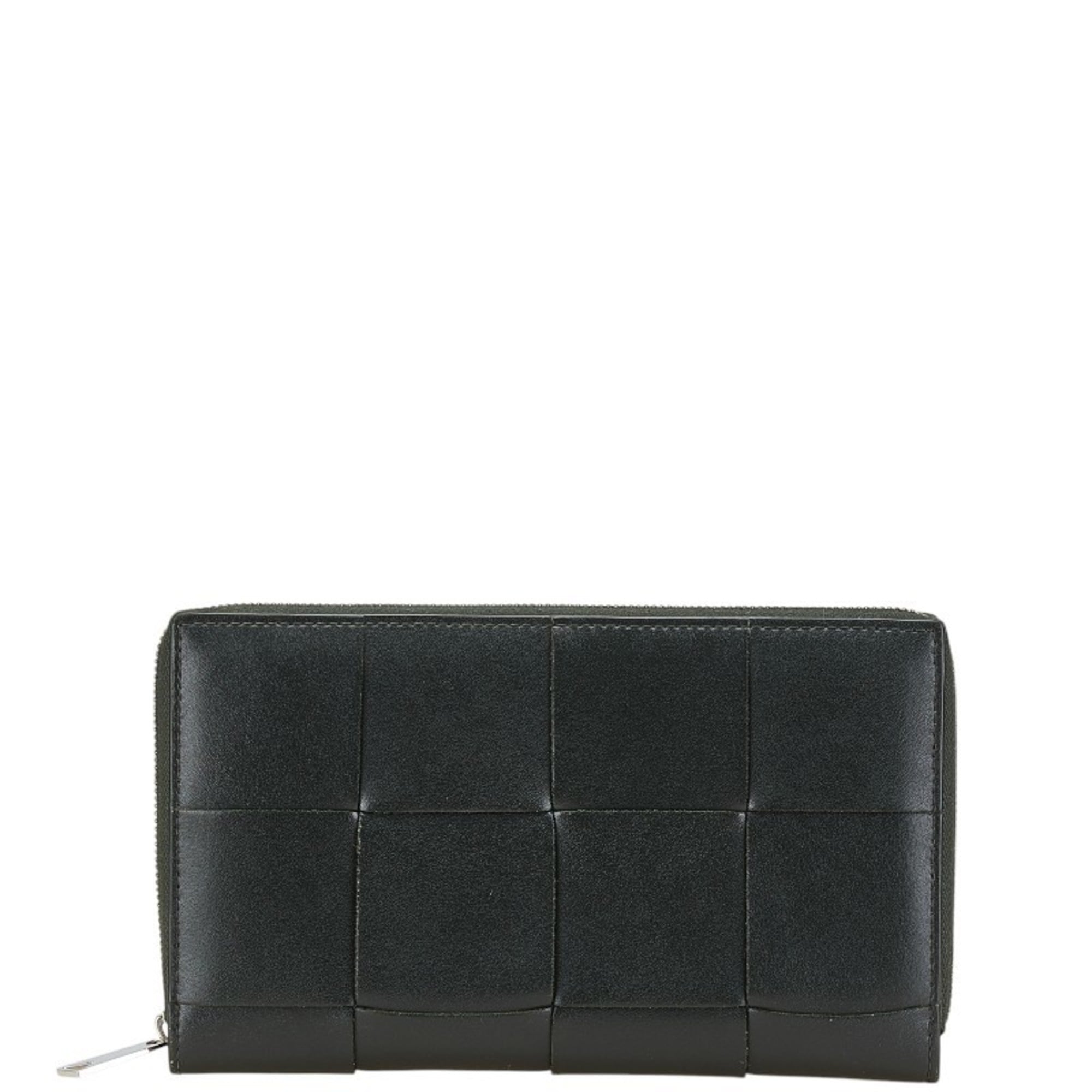 Bottega Veneta Black Orange Leather Coin Purse/Coin Case