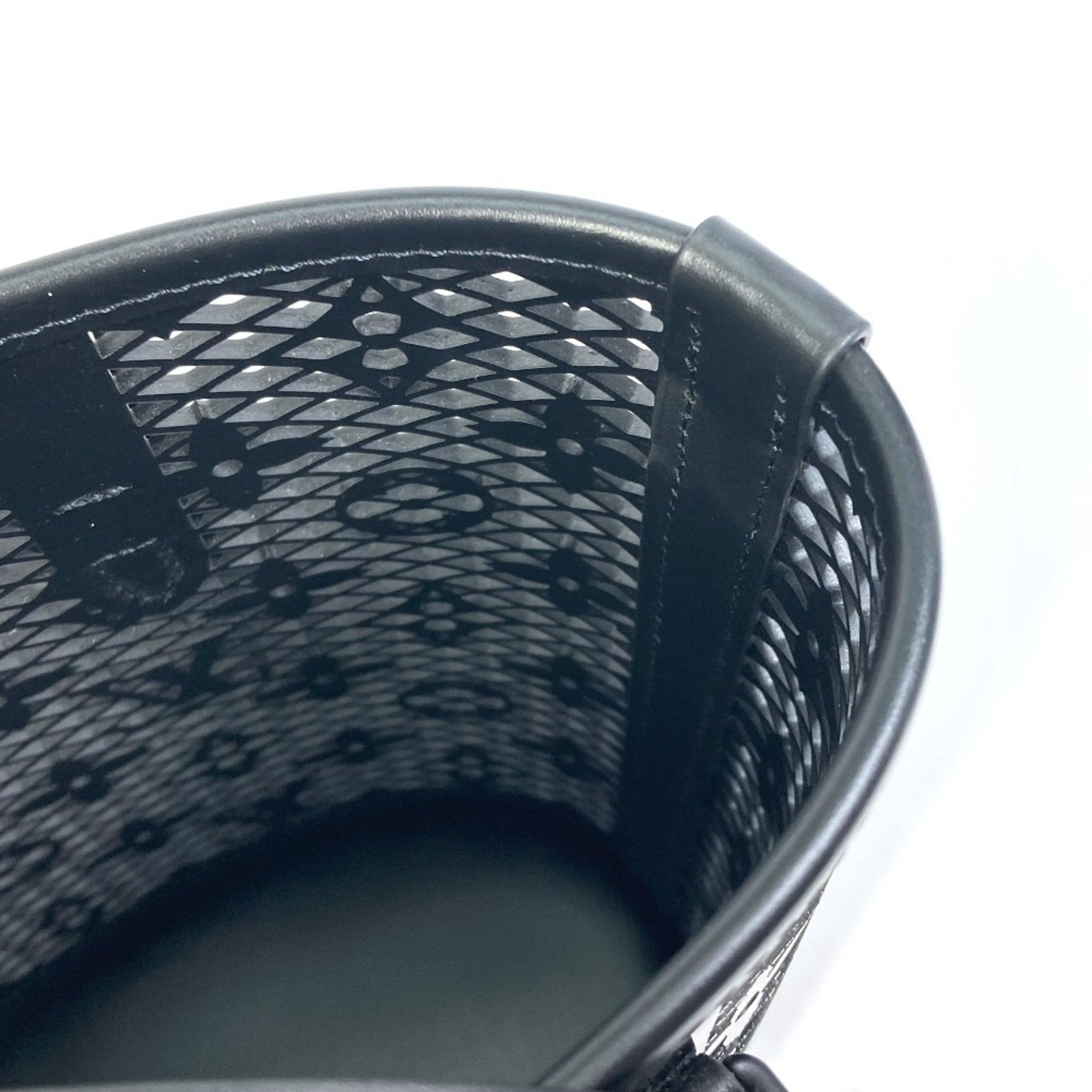 Louis Vuitton Black Noir Monogram Plastic Shoulder Bag