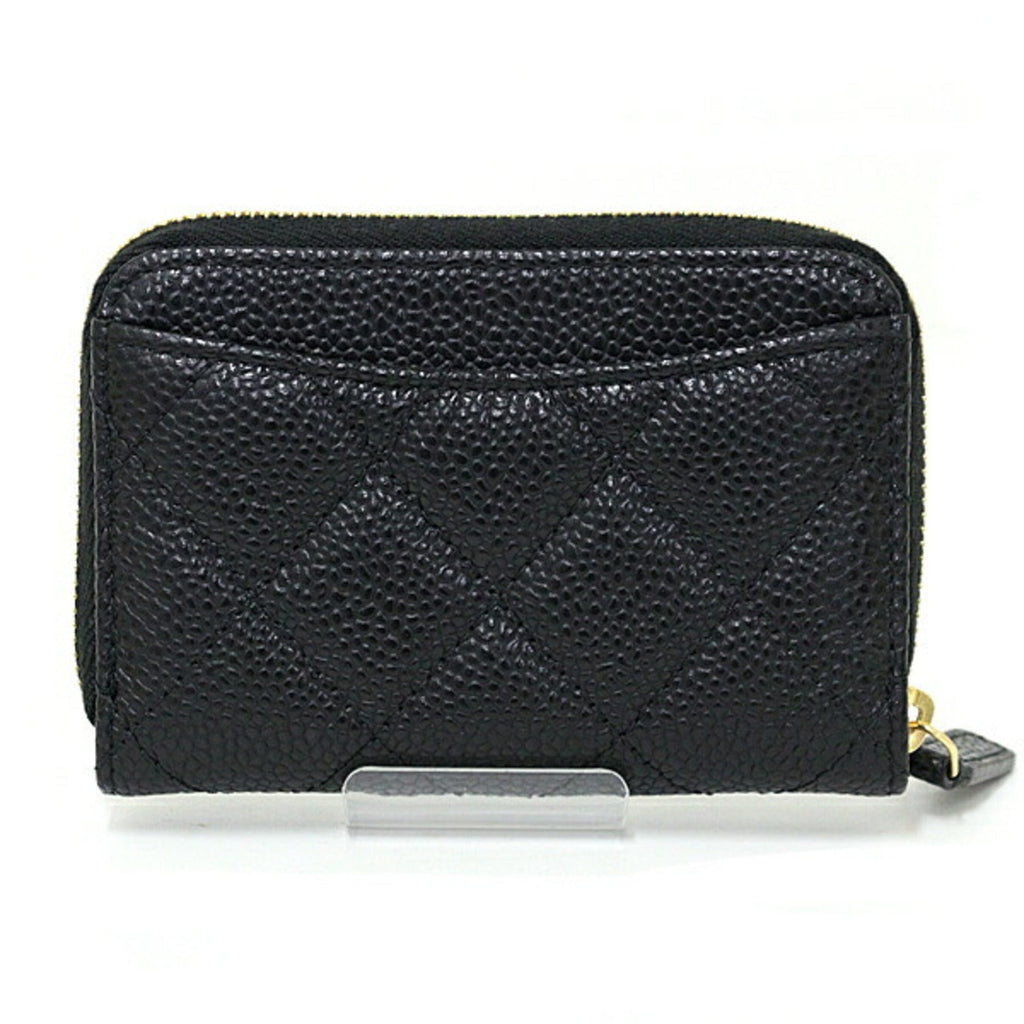 Chanel Black Leather Coin Purse/Coin Case