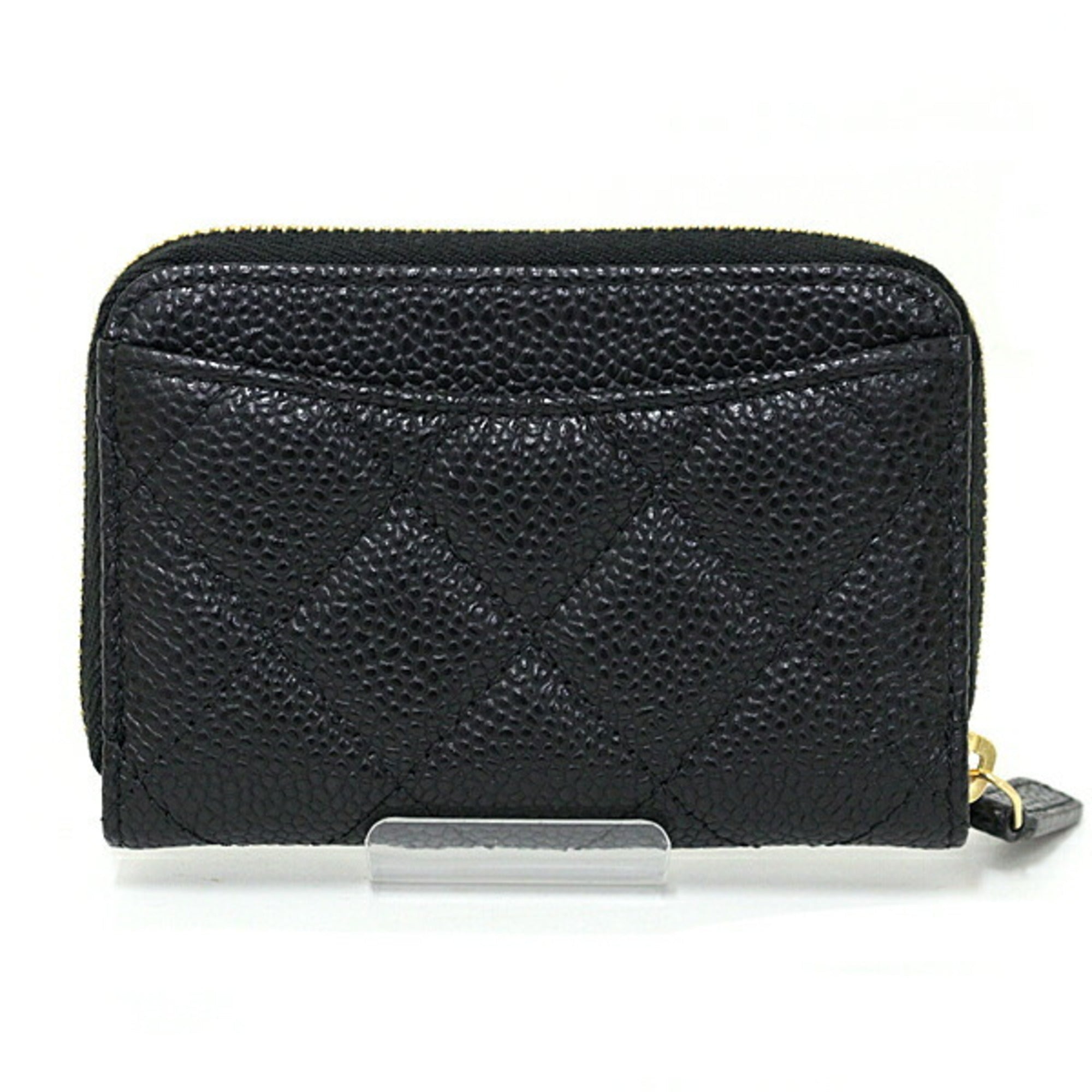 Chanel Black Leather Coin Purse/Coin Case