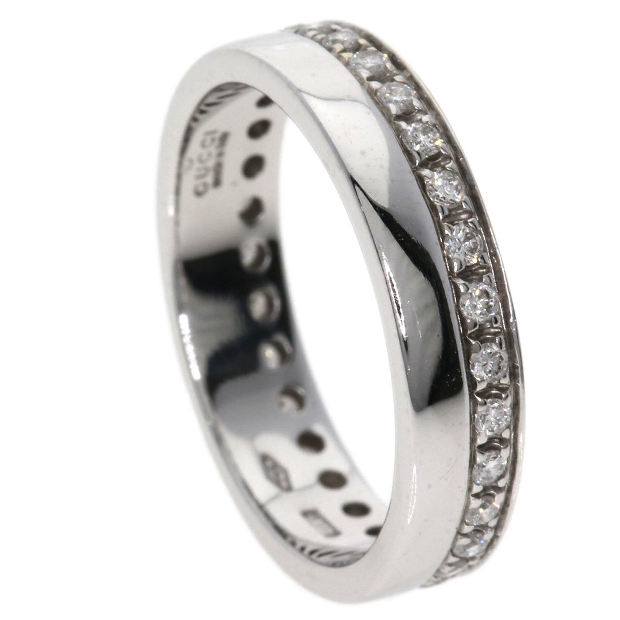 Gucci White Gold White Gold (18K) Band Ring (Pre-Owned)