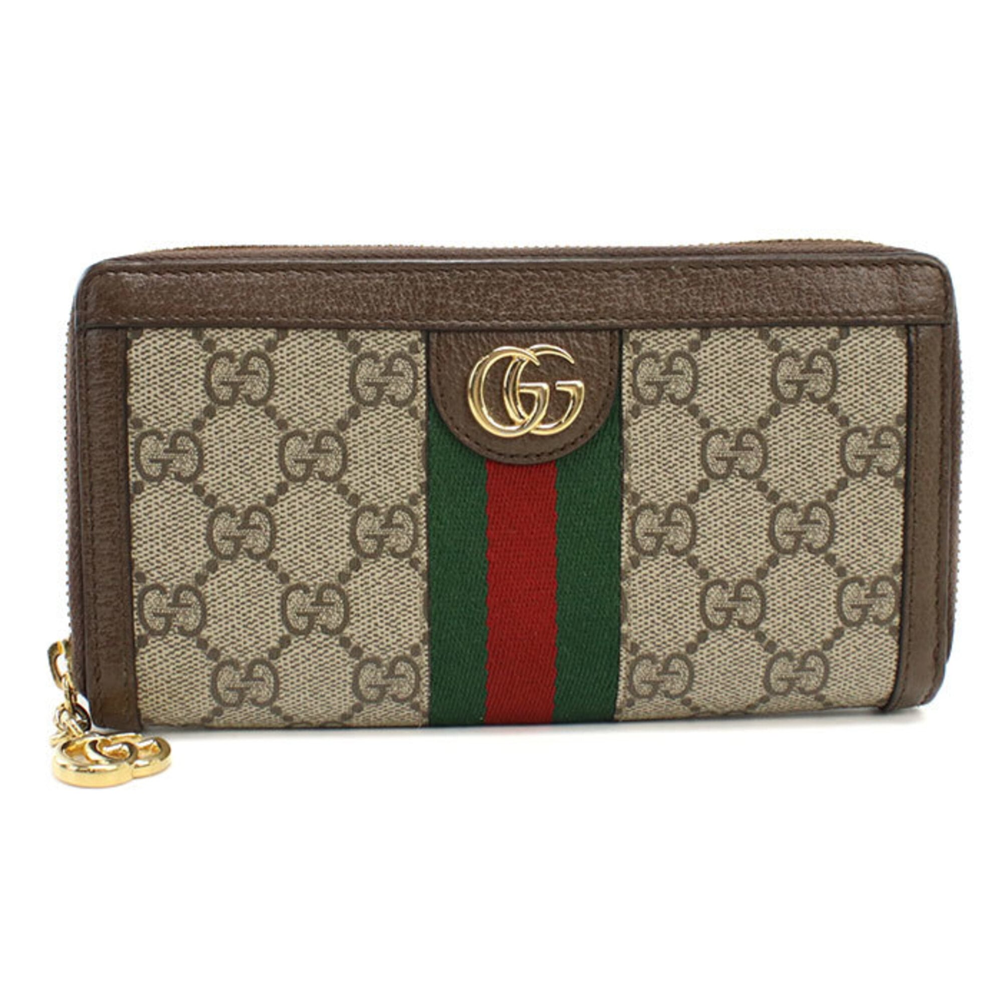 Gucci Beige Pvc Long Wallet (Bi-Fold) (Pre-Owned)