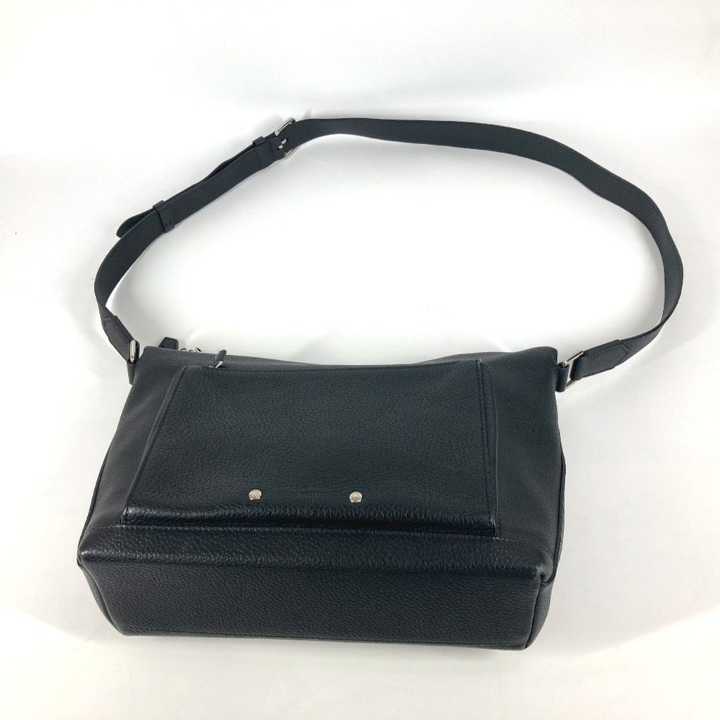 Louis Vuitton Black Noir Leather Messenger Bag Shoulder Bag