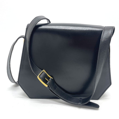 Celine Black Leather Shoulder Bag