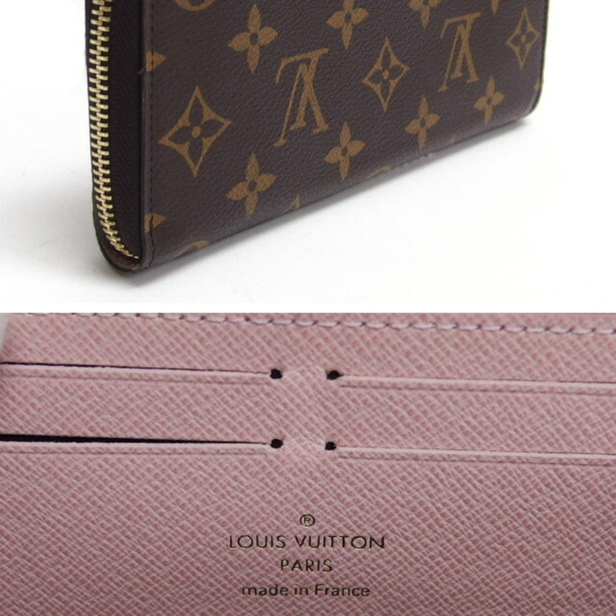 Louis Vuitton Brown Pink Rose Ballerine Monogram Canvas Long Wallet