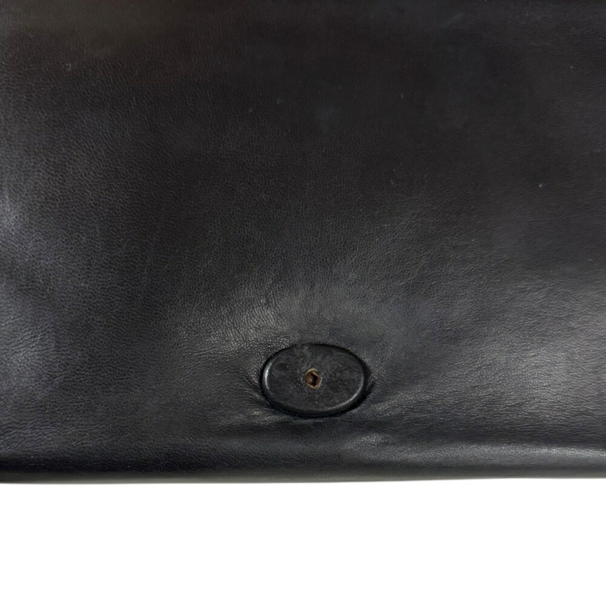 Chanel Black Leather Shoulder Bag