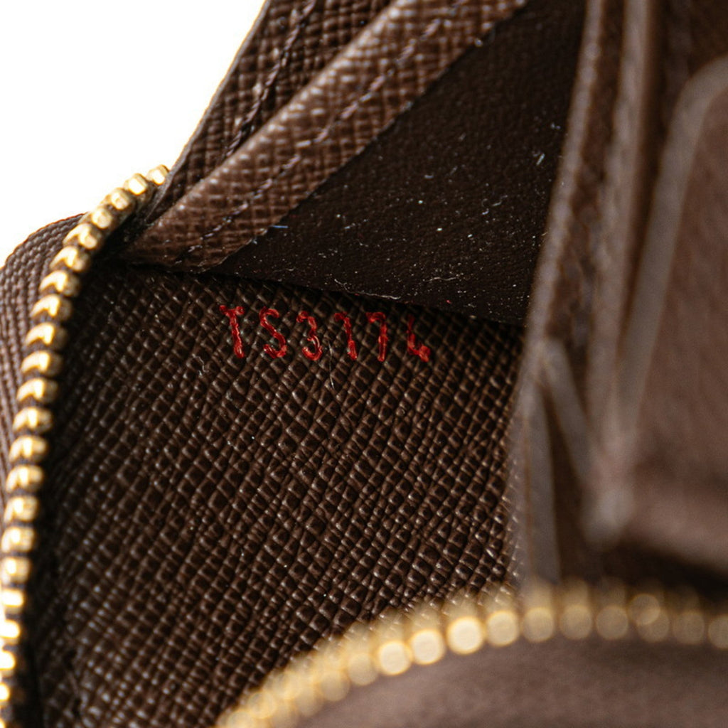 Louis Vuitton Brown Damier Canvas Pvc Leather Coin Purse/Coin Case