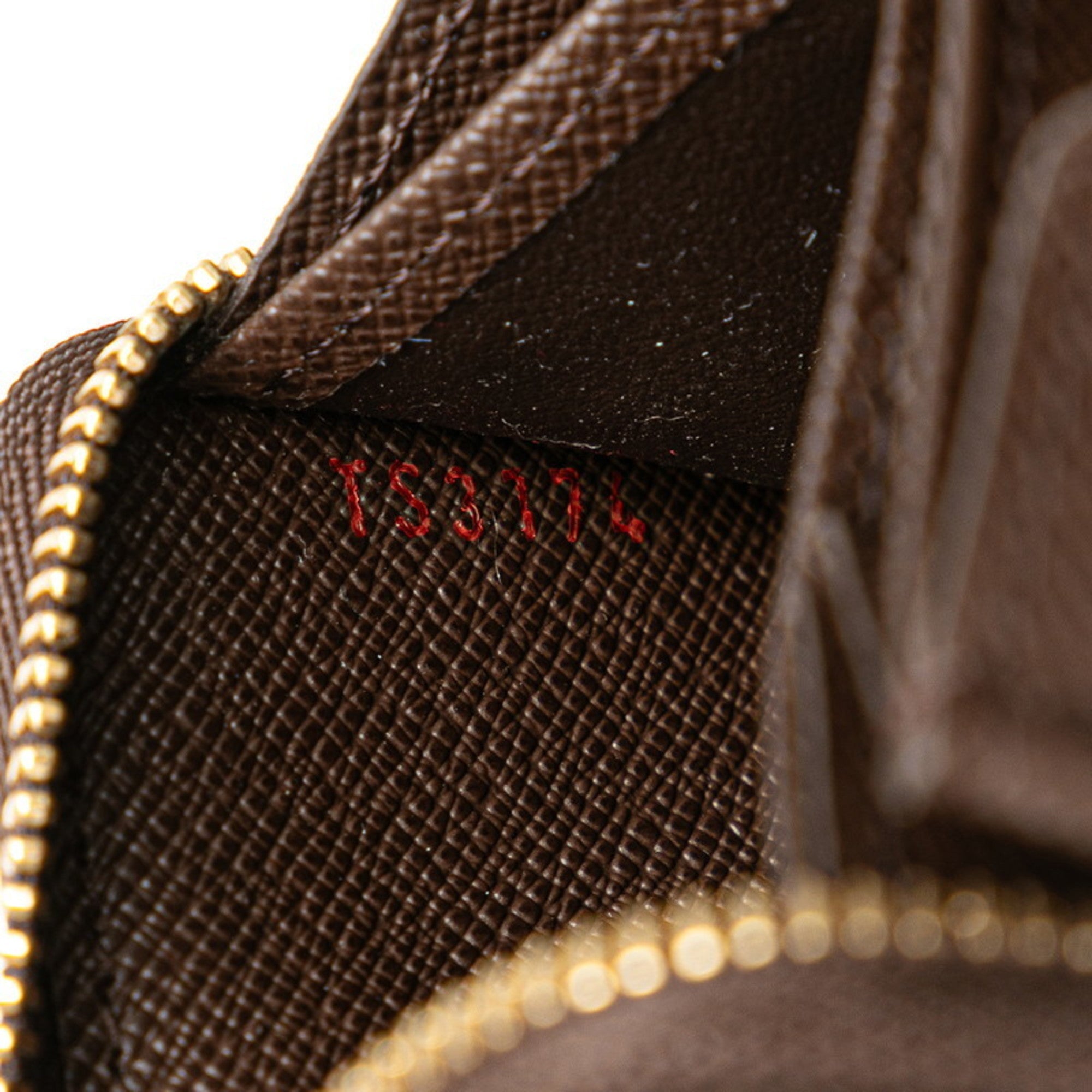 Louis Vuitton Brown Damier Canvas Pvc Leather Coin Purse/Coin Case